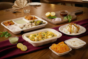 Compostable sugarcane bagasse packaging for restaurants buying in bulk